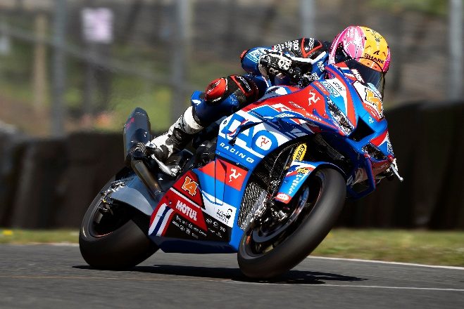 DAO Racing BSB bike cornering